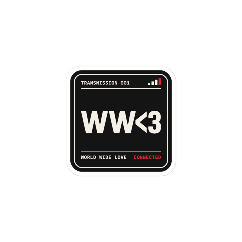 Transmission Sticker — WW<3 signal status card